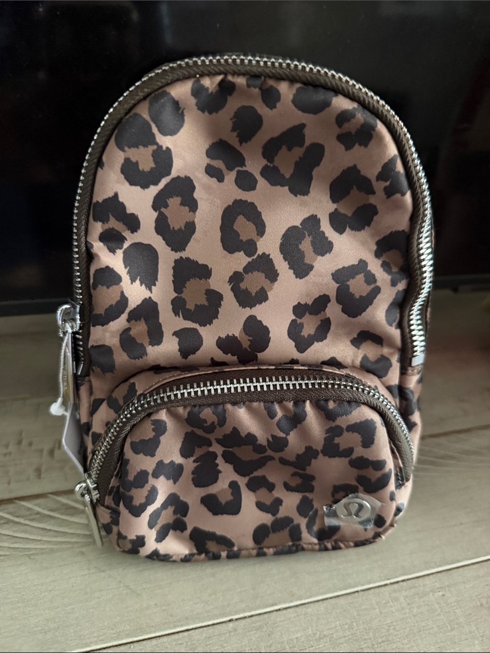 lululemon athletica Leopard Print Mini Backpack - Brown/Black